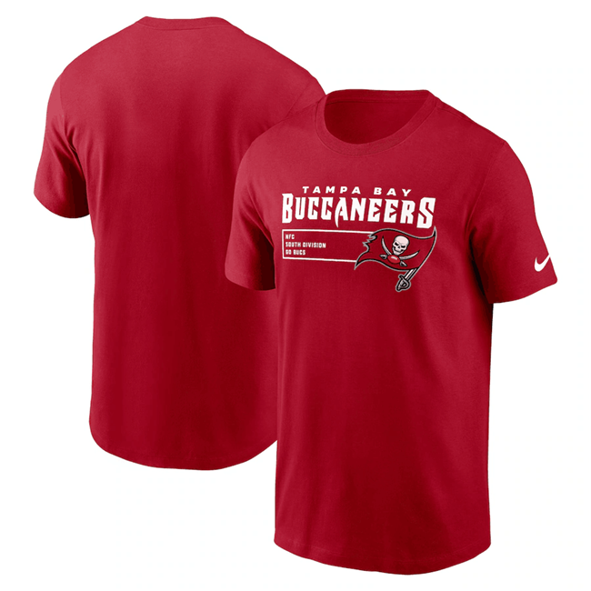 Men's Tampa Bay Buccaneers Red Division Essential T-Shirt